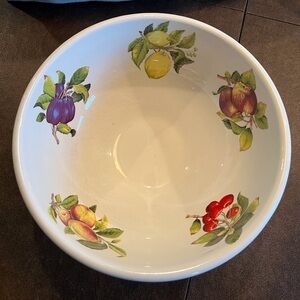 Large Portmeirion Bowl Stoke on Trent Fruit Pattern
